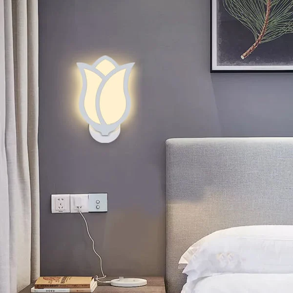 Creatieve LED-Wandlamp in Rozenontwerp