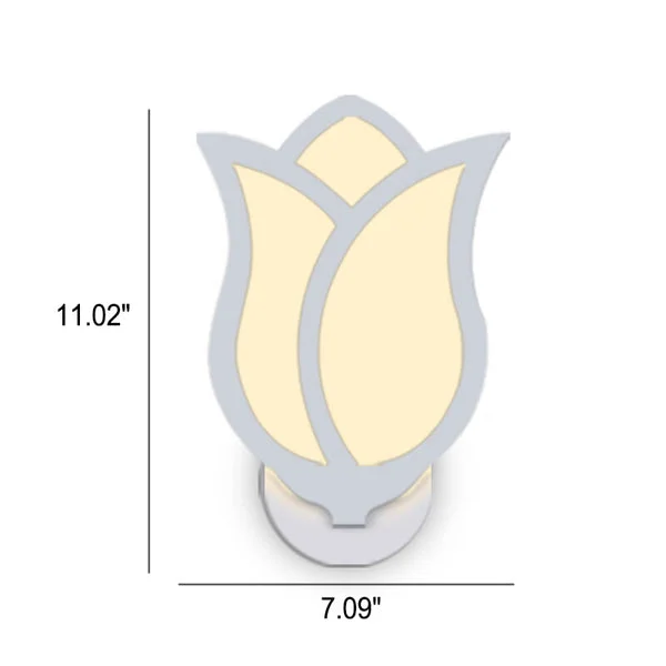 Creatieve LED-Wandlamp in Rozenontwerp