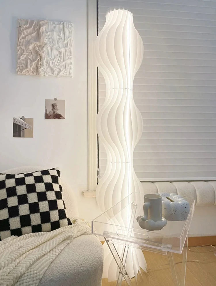 Chic Living room wavy floor lamp