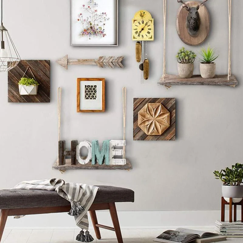 1 2 3 Tier Rustic Wooden Hanging Rope Shelf Handmade Solid Wood Floating Shelves Home Decorative 017b0286 8195 46ac Ad2b Ea2add0deec4