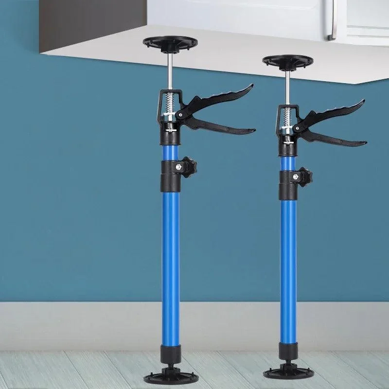 1/2pcs Cabinet Support Pole Steel Telescopic Adjustable Cabinet Jacks For Installing Cabinets Supports Up To 66 Lbs Per Rod -  - #tag1#