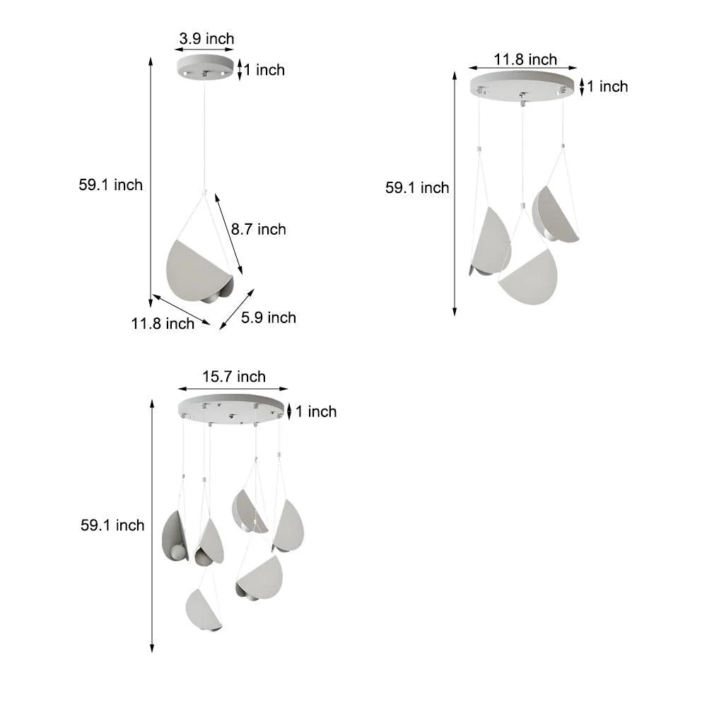 1/3/6-Light Minimalist Line White Glider Pendant Light - - #tag1#