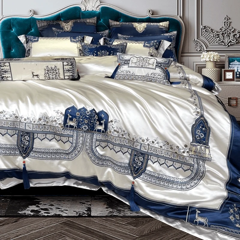 10-descript-chic-decorator-upholstery-quality-tassels-bedding-blue-silver-patchwork-luxury-embroidery-duvet-cover-bedspread-sheet-pillowcase 10 Descript Chic Decorator Upholstery Quality Tassels Bedding Blue Silver Patchwork Luxury Embroidery Duvet Cover Bedspread Sheet Pillowcase