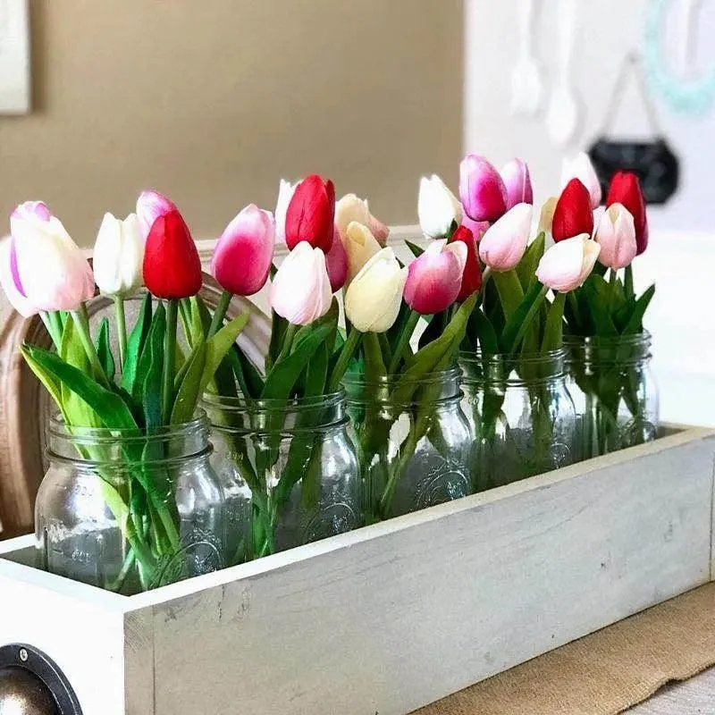 10_Heads_Tulips_Artificial_Flowers_-_-4115837 10 Heads Tulips Artificial Flowers -