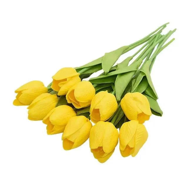 10_Heads_Tulips_Artificial_Flowers_-_-4115842 10 Heads Tulips Artificial Flowers -