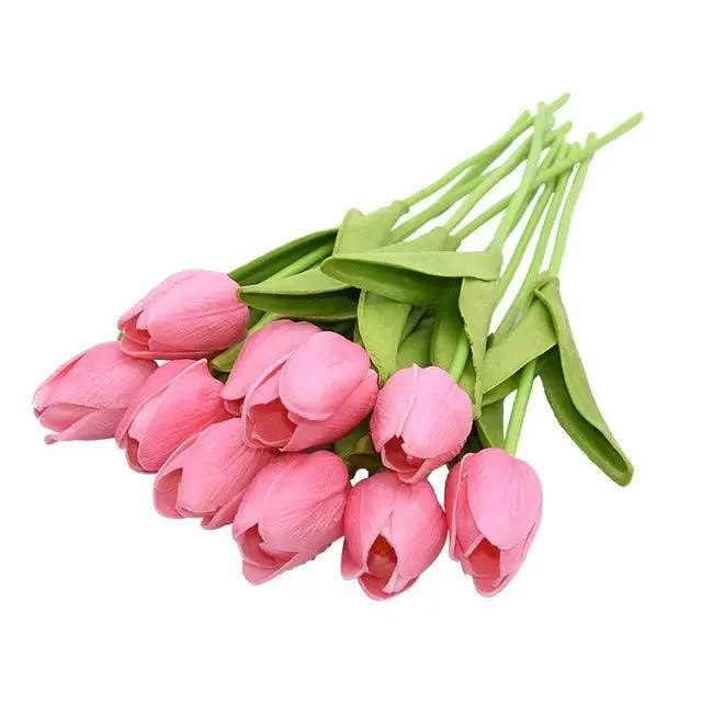 10_Heads_Tulips_Artificial_Flowers_-_-4115844 10 Heads Tulips Artificial Flowers -