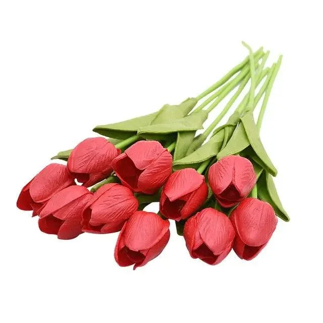 10_Heads_Tulips_Artificial_Flowers_-_-4115846 10 Heads Tulips Artificial Flowers -