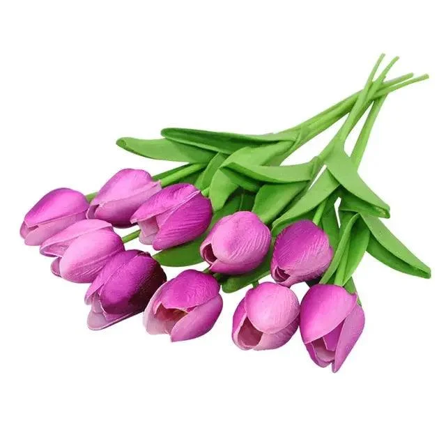 10_Heads_Tulips_Artificial_Flowers_-_-4115856 10 Heads Tulips Artificial Flowers -