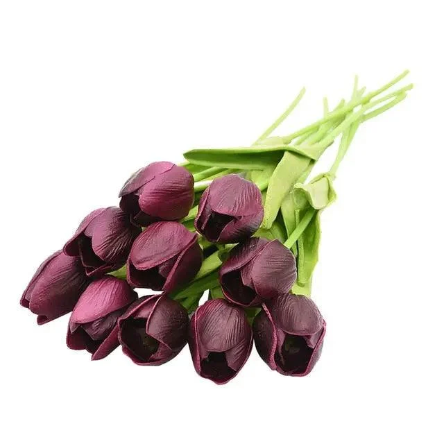 10_Heads_Tulips_Artificial_Flowers_-_-4115857 10 Heads Tulips Artificial Flowers -