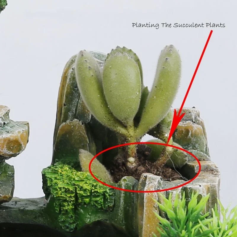 110 240v Creative Home Decoration Resin Rockery Waterscape Feng Shui Water Fountain Air Spray Green Plant 34320b66 424e 472c 9b10 92952c6b7bca