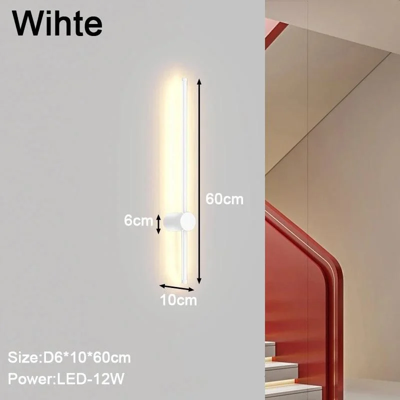128rdimbare Indoor Led Wandlampen Wandverlichtingsarmaturen Voor Slaapkamer Woonkamer Zwart Wit Binnenmuur Schans Voor Gang