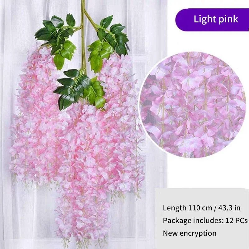 12Pcs_Artificial_Flower_Rattan_Wreath_Arch_Wedding_Home_Garden_Office_Decoration_pendant_Plant_-_-_tag1_-4116458 12Pcs Artificial Flower Rattan Wreath Arch Wedding Home Garden Office Decoration pendant Plant - - #tag1#
