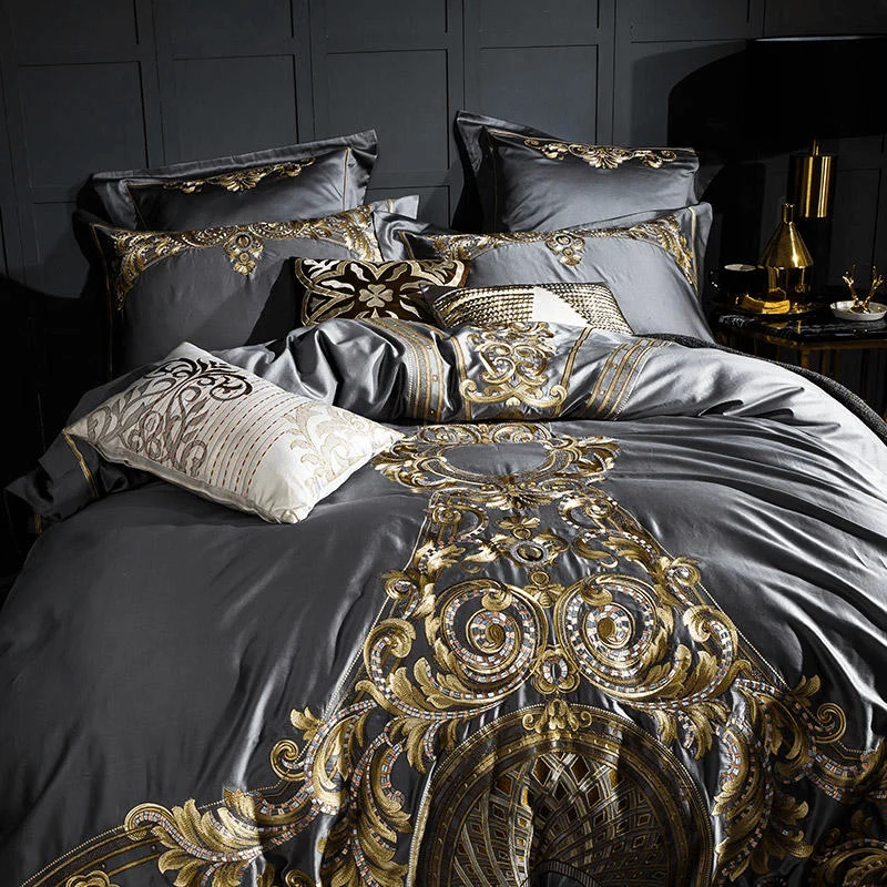 14 Descript 1000tc Luxury Egyptian Cotton Duvet Cover Set Bed Sheet Pillow Shams Shabby Chic Embroidery Bedding Set Red Grey King Queen Size 394932aa 12ff 4ec1 B39d Dd6496ee6691