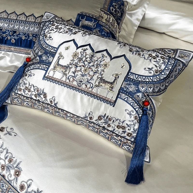 14-descript-chic-decorator-upholstery-quality-tassels-bedding-blue-silver-patchwork-luxury-embroidery-duvet-cover-bedspread-sheet-pillowcase 14 Descript Chic Decorator Upholstery Quality Tassels Bedding Blue Silver Patchwork Luxury Embroidery Duvet Cover Bedspread Sheet Pillowcase