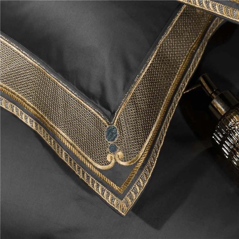 16 Descript Premium High End 1000tc Egyptian Cotton Red Green 46pcs Super King Bedding Set Embroidery Duvet Cover 1 Bed Sheet 2pillowcases
