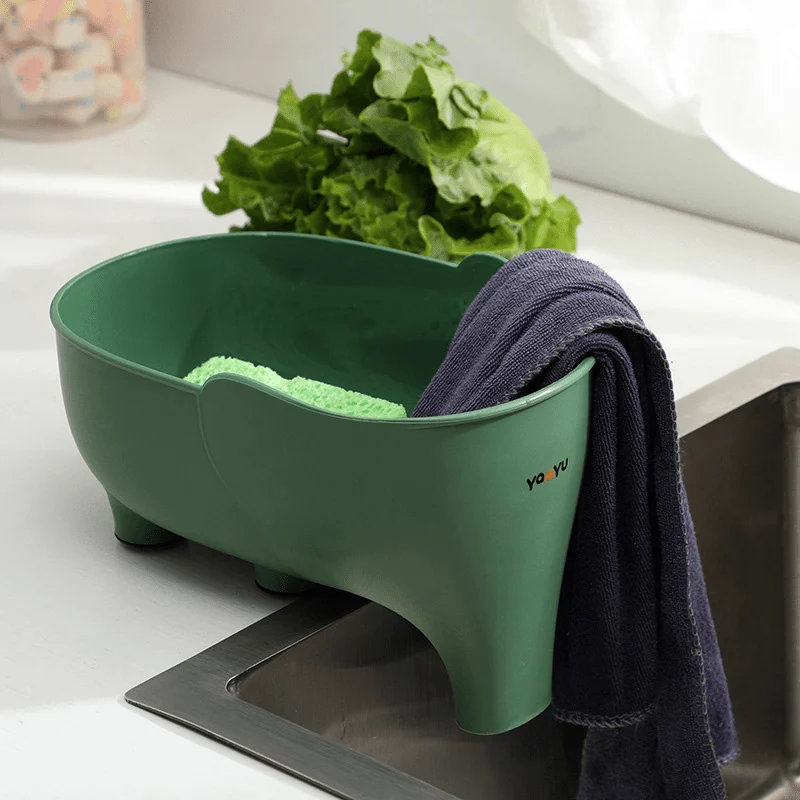 1pc sink strainer elephant sculpt leftover drain basket soup garbage filter anti skid fruit vegetable drainer kitchen accessories 6
