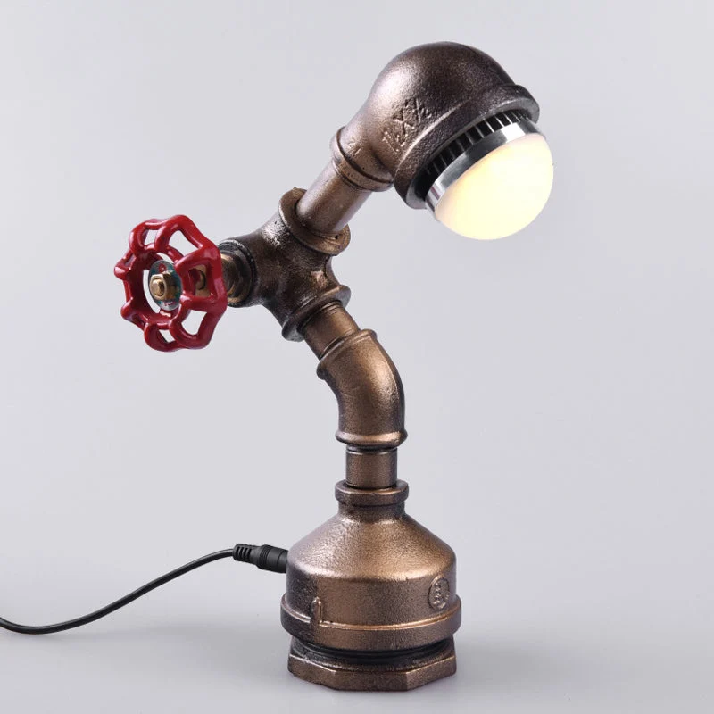 GlowBot Steampunk Messing Robotlicht