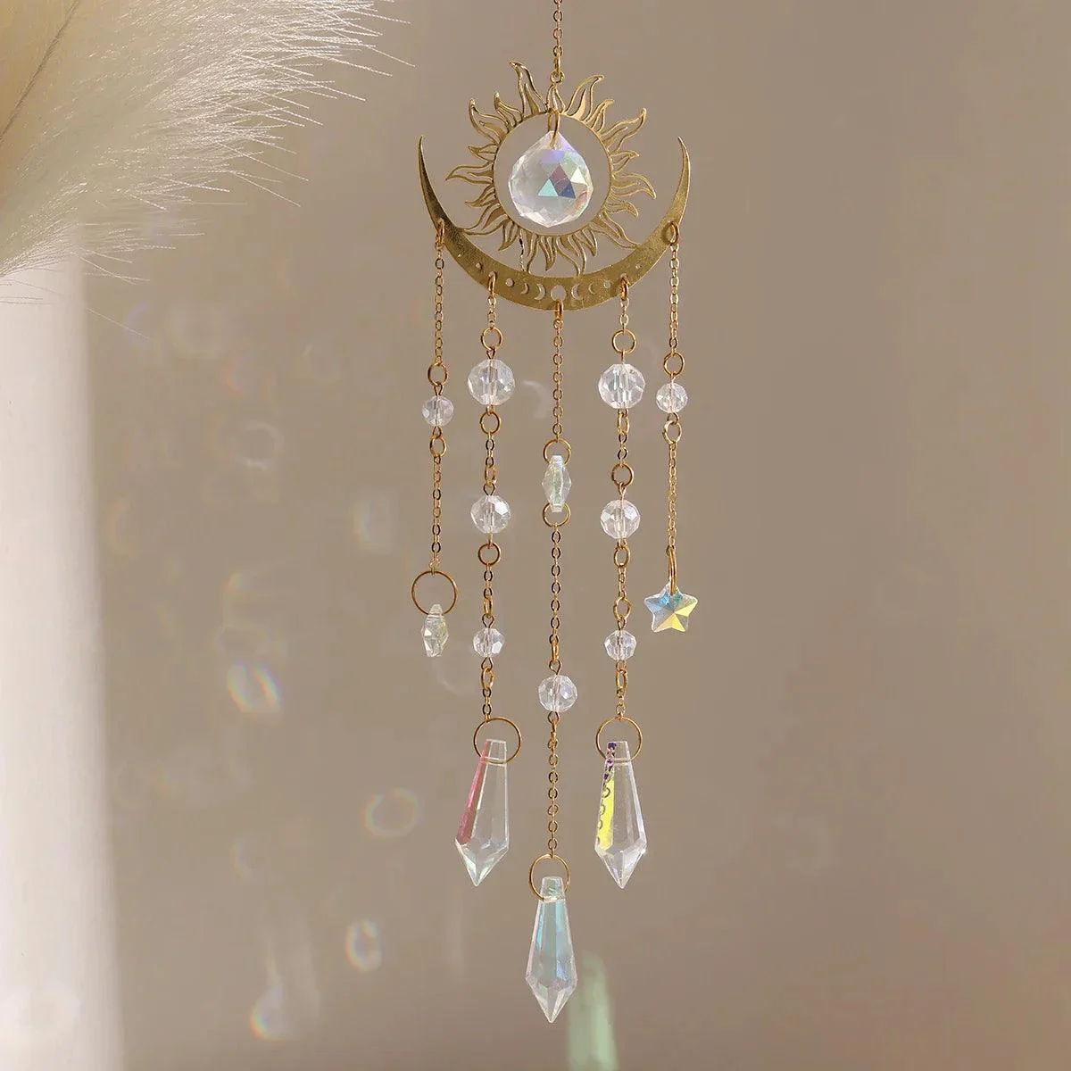 1pc Goud Vlam Maan Kristal Hanger Zonlicht Vanger Buiten Tuin Ab Kleurrijke Hangende Decoraties Opknoping Ornamenten A0b4b050 33b8 40da A081 387725e13f94