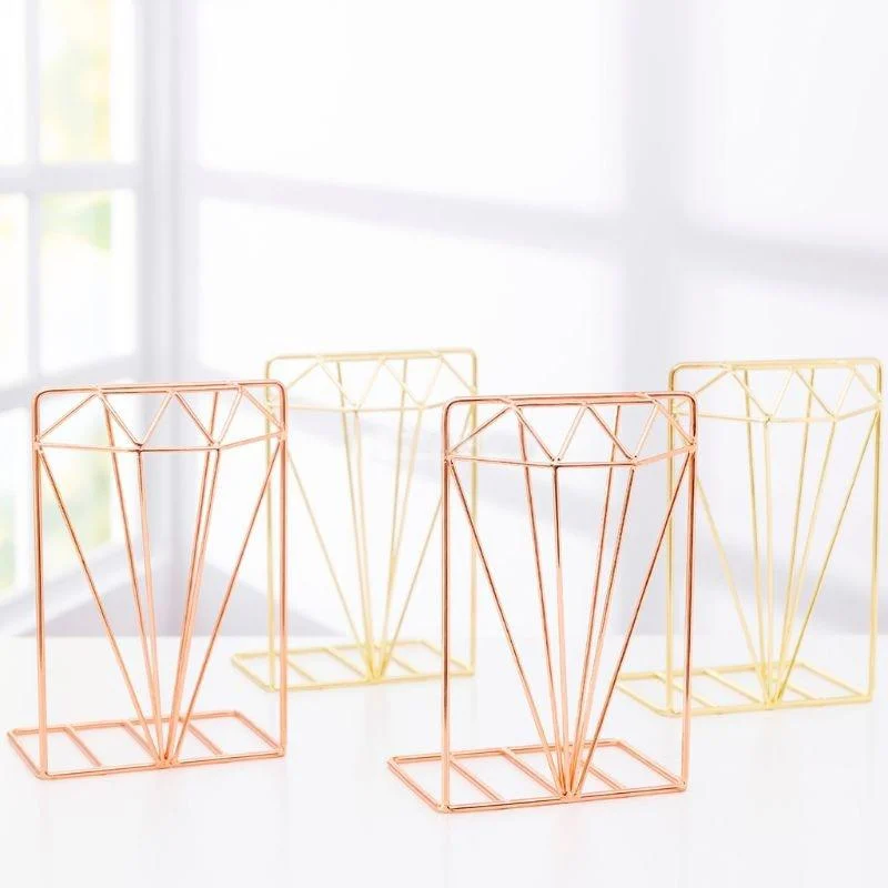 1_1-Pc-Book-Support-Stand-Creative-Diamond-Shaped-Metal-Bookends-Desk-Organizer-Storage-Shelf 1 1 Pc Book Support Stand Creative Diamond Shaped Metal Bookends Desk Organizer Storage Shelf
