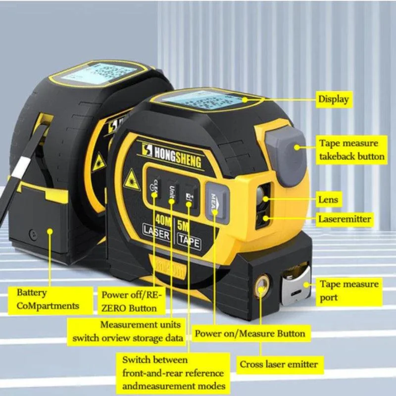 1pc_131FT-197FT_3_In_1_Infrared_Laser_Tape_Without_Battery_Digital_Display_Measuring_Tool_-_-_tag1_-4116610 1pc 131FT/197FT 3 In 1 Infrared Laser Tape Without Battery, Digital Display, Measuring Tool - - #tag1#