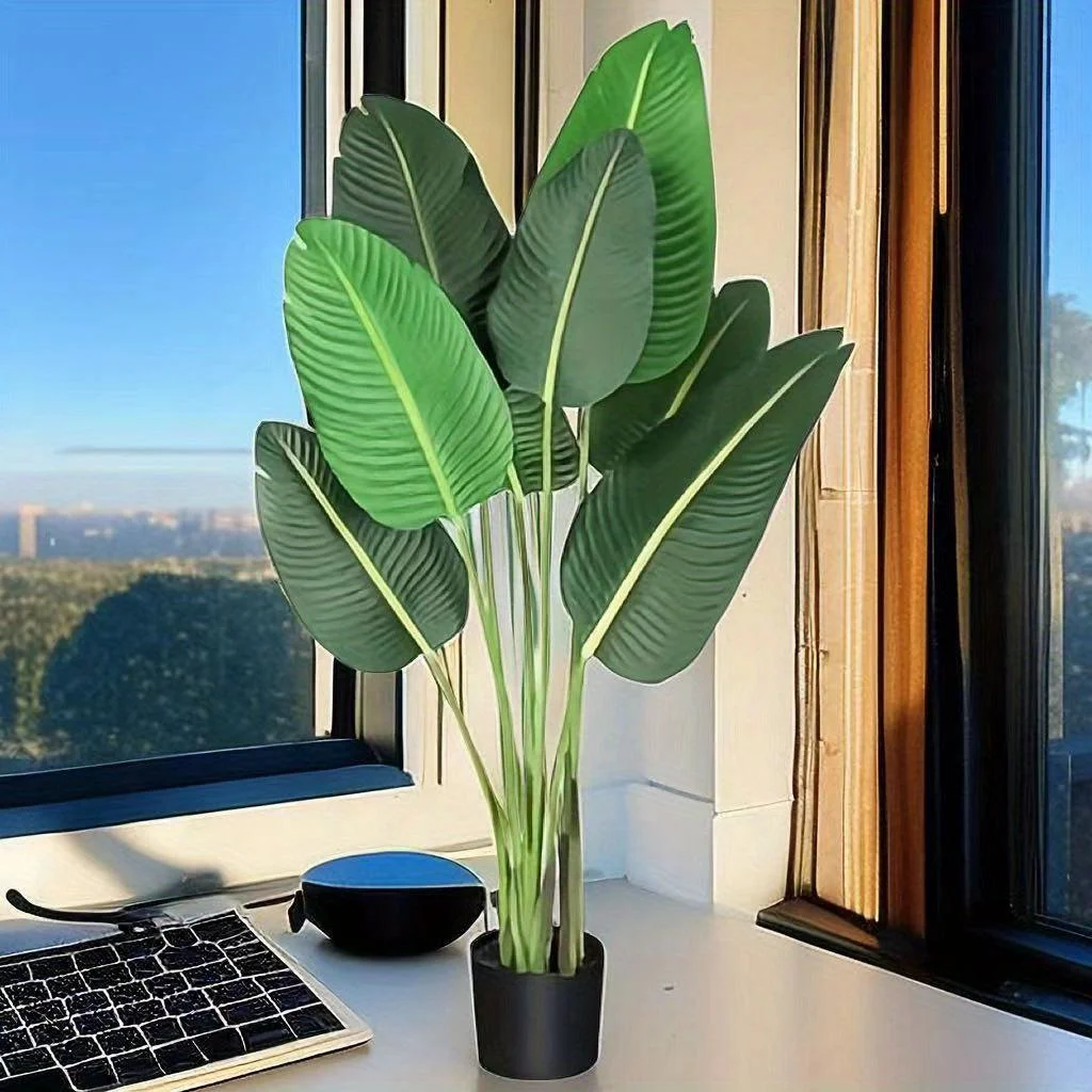 1pc_Modern_Artificial_Bird_of_Paradise_Plant_-_4_Feet_Faux_Palm_Tree_with_8_Trunks_-_Perfect_for_Indoor_and_Outdoor_Decor_-_-_tag1_-4117329 1pc Modern Artificial Bird of Paradise Plant - 4 Feet Faux Palm Tree with 8 Trunks - Perfect for Indoor and Outdoor Decor - - #tag1#