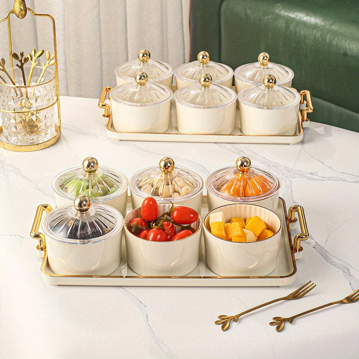 1pc_Nordic_Dried_Fruit_Snack_Plate_-_Clear_Round_Fruit_Plate_with_Divided_Grid_and_Lid_Box_-_Iron_Craft_Tray_with_Six_Cans_-_-_tag1_-4117979 1pc, Nordic Dried Fruit Snack Plate - Clear Round Fruit Plate with Divided Grid and Lid Box - Iron Craft Tray with Six Cans - - #tag1#