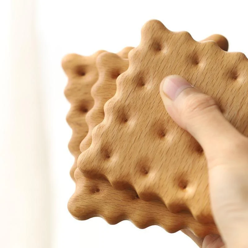 2-Piece Wooden Coasters Inspired by Biscuit - - #tag1#
