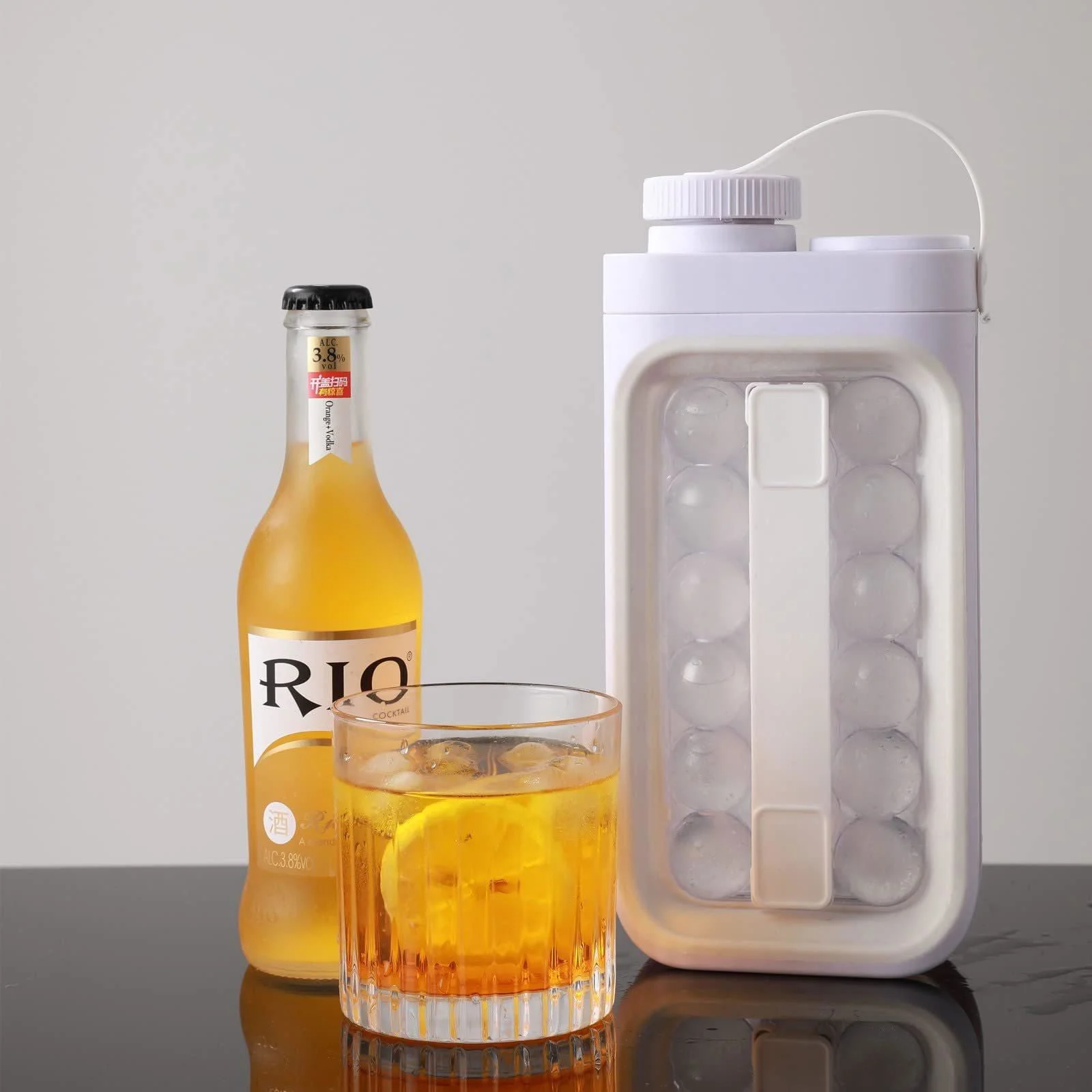 2-in-1 Portable Quick Release Ice Ball Maker - Homeko