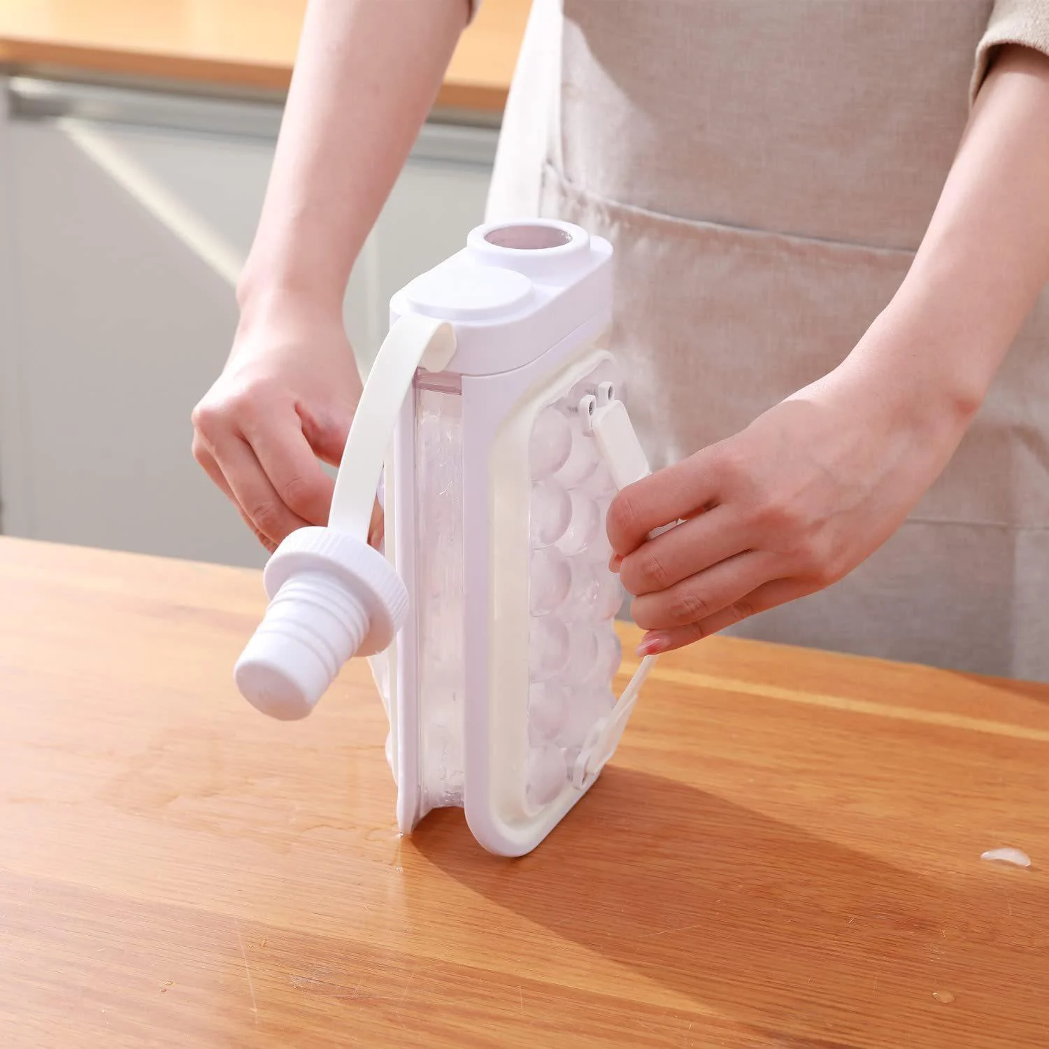 2-in-1 Portable Quick Release Ice Ball Maker - Homeko