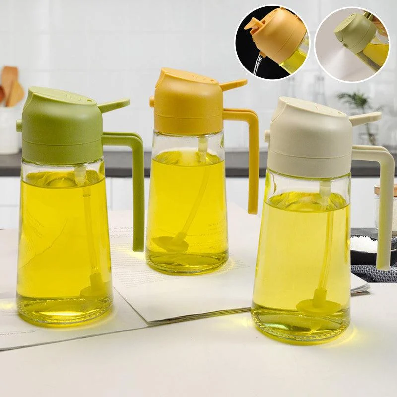 2-in-1 Glass Oil Sprayer and Dispenser - - #tag1#