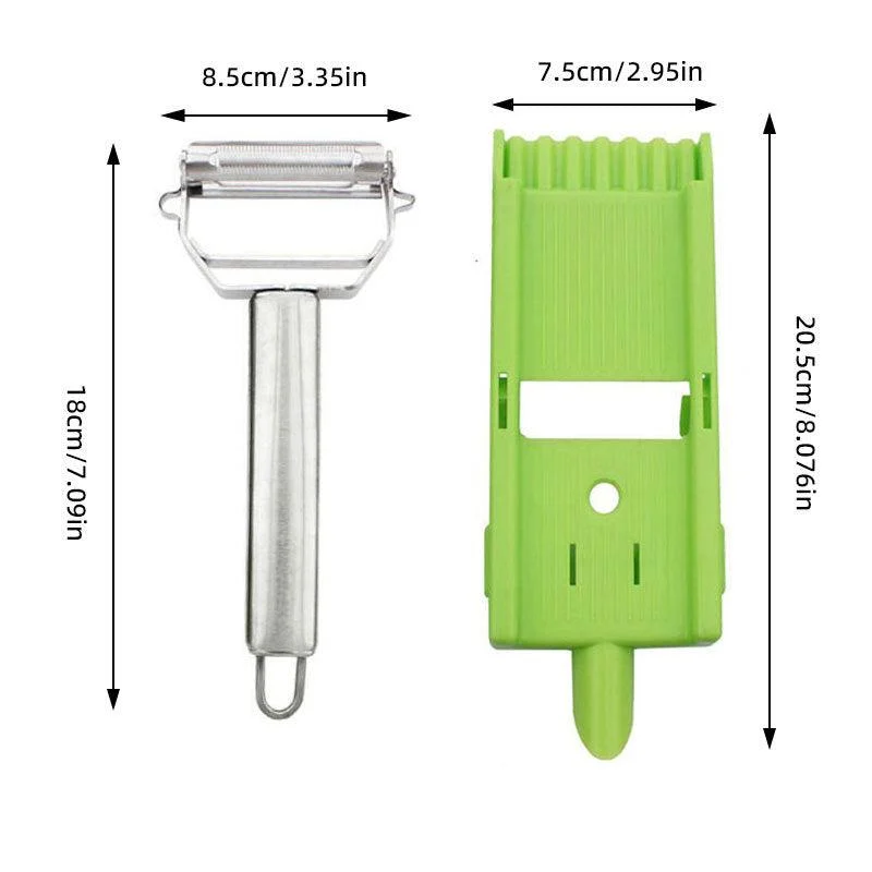 2-in-1_Vegetable_Shredder_Slicer_Multi_Double_Knife_Peeler_-_-_tag1_-4118779 2-in-1 Vegetable Shredder & Slicer, Multi Double Knife Peeler - - #tag1#