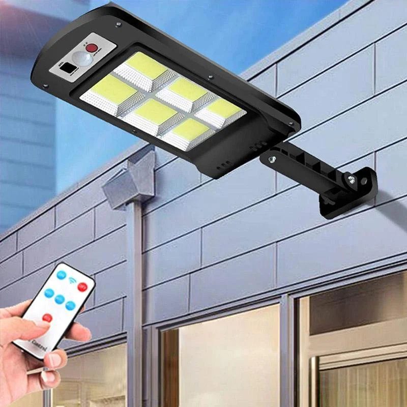 200W Outdoor Solar LED Lamp with Remote Control, Motion and Twilight Sensor - - #tag1#