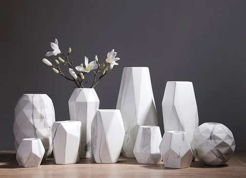Sophisticated Marble Flower Vase