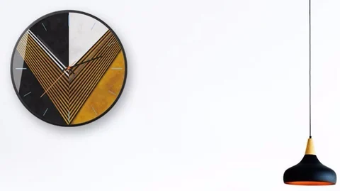 3D Geometric Design Wall Decor Clock