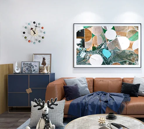 Stylish 3D Sphere Wall Clock Decoration