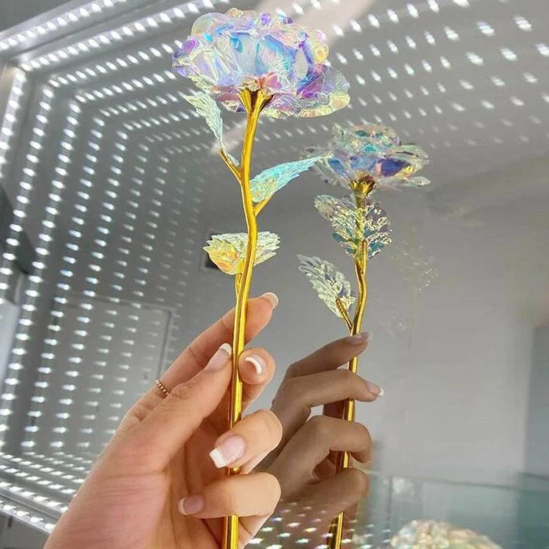 20pcs_Rose_Golden_Crystal_Artificial_Rose_Flower_Best_Gift_-_-_tag1_-4119196 20pcs, Rose Golden Crystal Artificial Rose Flower, Best Gift - - #tag1#