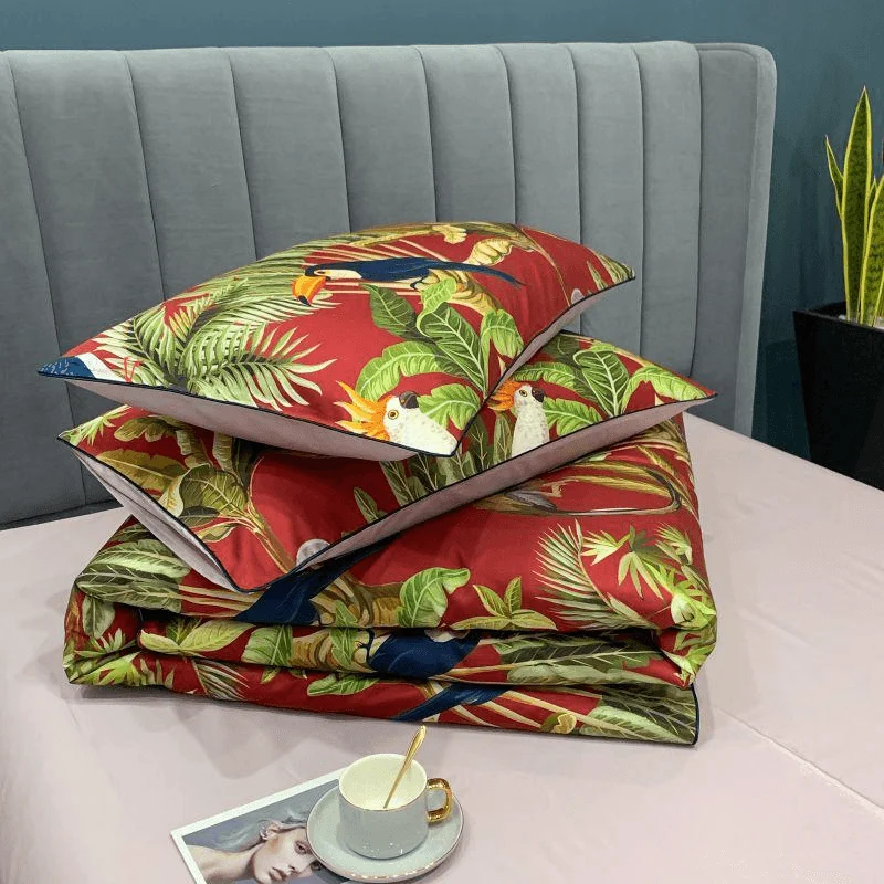 22-descript-pure-egyptian-cotton-bedding-set-tropical-leaves-flowers-duvet-cover-set-silky-soft-queen-king-bed-sheet-quilt-cover-pillowcases 22 Descript Pure Egyptian Cotton Bedding Set Tropical Leaves Flowers Duvet Cover Set Silky Soft Queen King Bed Sheet Quilt Cover Pillowcases