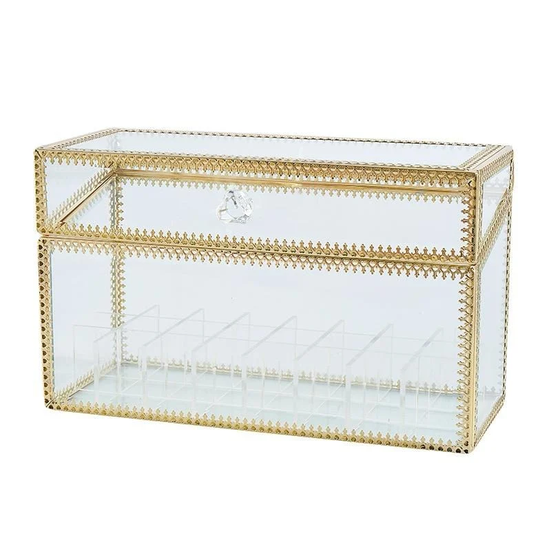 24-grids-gold-edge-glass-lipstick-storage-holders-copper-lipstick-makeup-cosmetic-organizer-glass-storage-box_e7fa54b8-c479-4e31-b27c-2f3530b43108 24 Grids Gold Edge Glass Lipstick Storage Holders Copper Lipstick Makeup Cosmetic Organizer Glass Storage Box E7fa54b8 C479 4e31 B27c 2f3530b43108