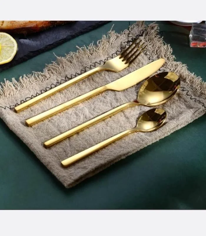 24 Pcs Cutlery Set Boston Contemporary 18/10 Stainless Steel Set for 6 - - #tag1#