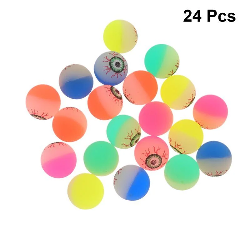 24 Pcs Halloween Decoration Eyeball Toys - - #tag1#