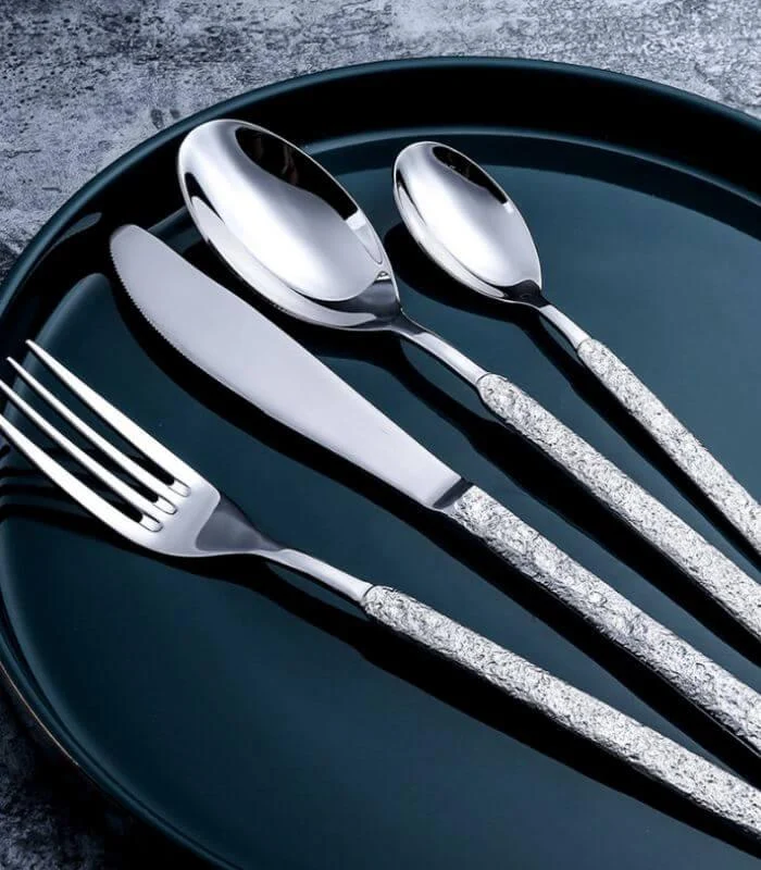 24_pc_Cutlery_Set_Premium_Stainless_Steel_Hummered_Handle_Gold_-_-_tag1_-4117168 24 pc Cutlery Set Premium Stainless Steel Hummered Handle Gold - - #tag1#