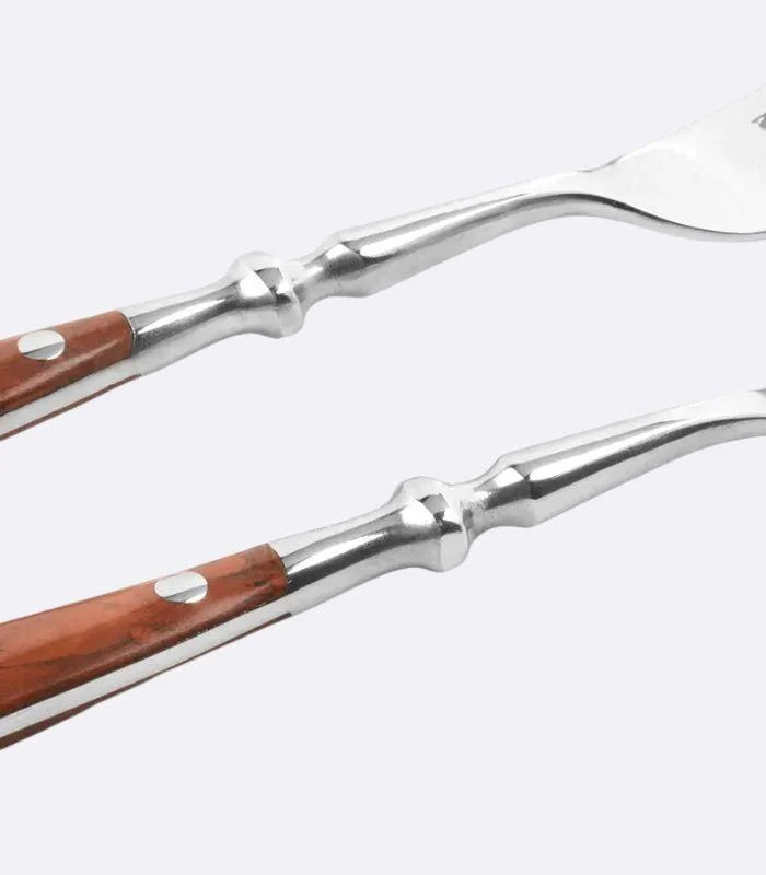 24pcs_Cutlery_Set_Winchester_Crest_Resin_and_18-10_Stainless_Steel_Set_for_6_Brown_-_-_tag1_-4117693 24pcs Cutlery Set Winchester Crest Resin and 18/10 Stainless Steel Set for 6 Brown - - #tag1#