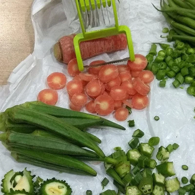 2 in 1 Vegetable Cutter with Peeler - - #tag1#