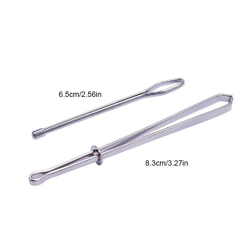 2pc Diy Rope Guide Forward Device Tool Elastic Silver Clip Needle Sewing Utility -  - #tag1#