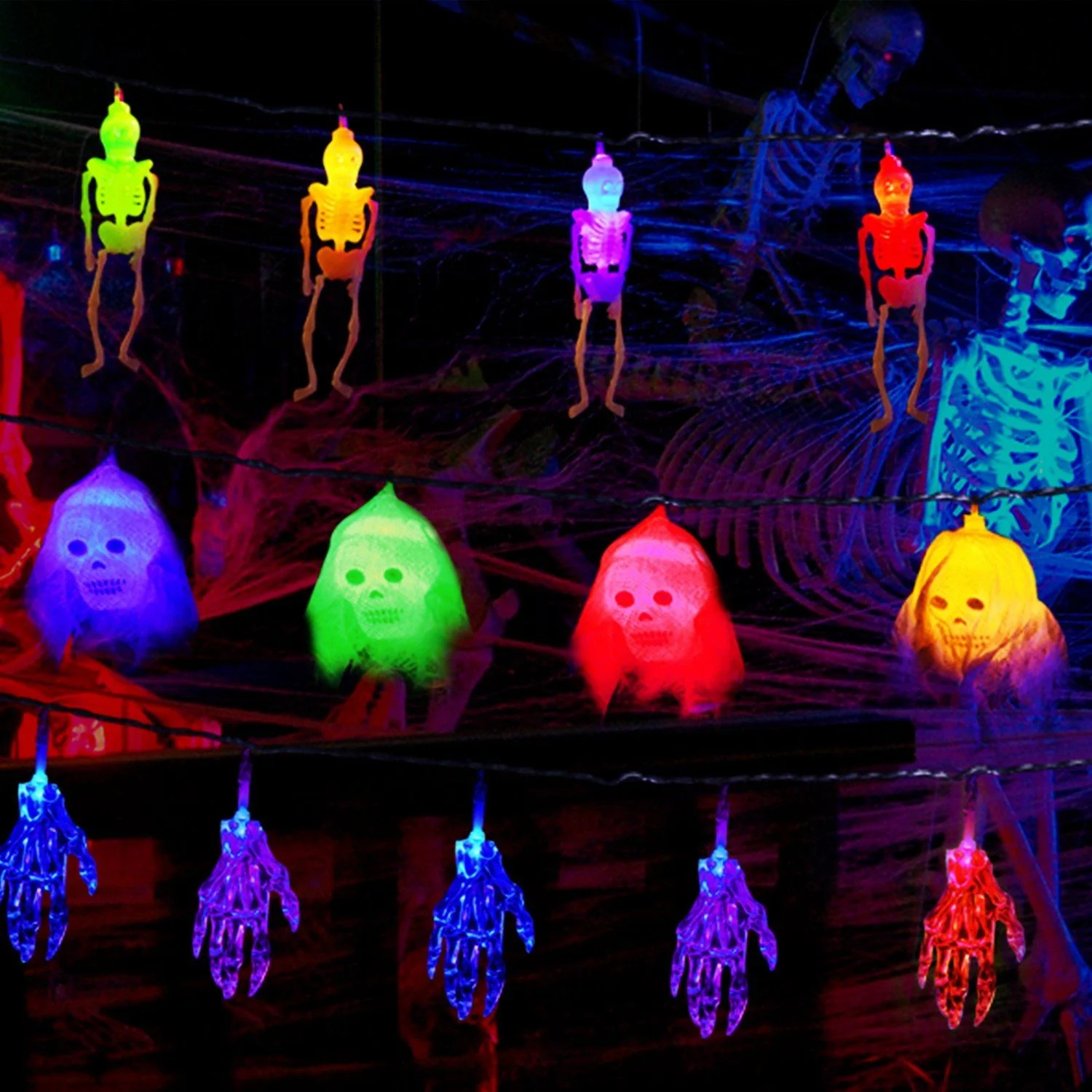 3-Pack: Halloween String Light Decorations - - #tag1#
