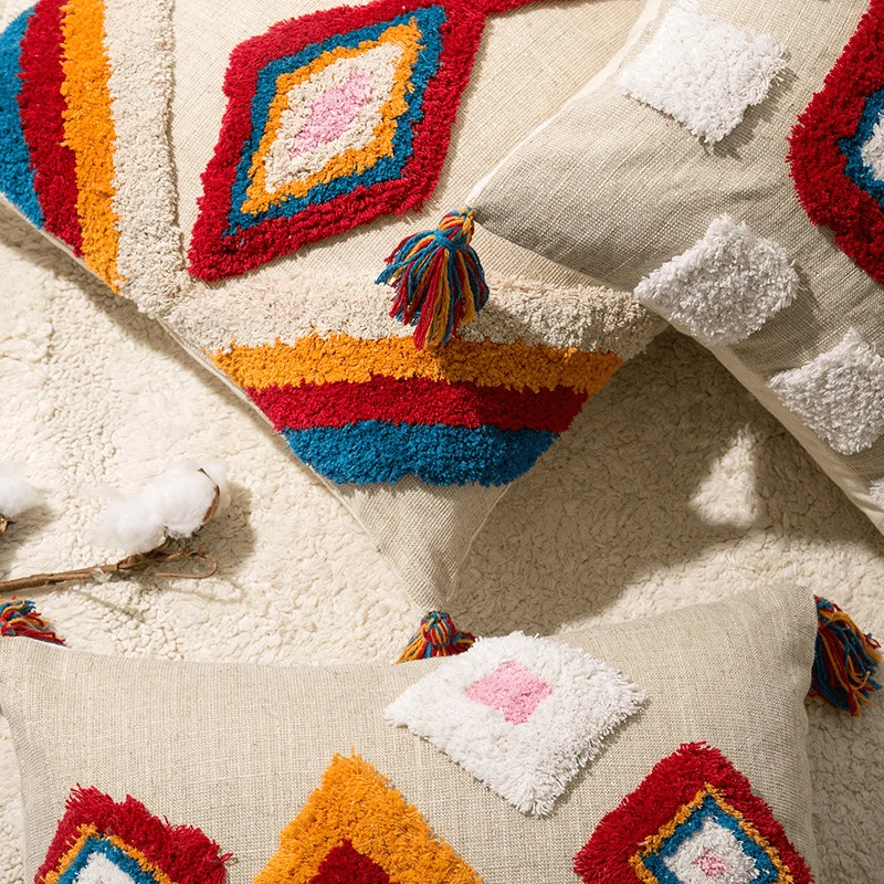 3-main-housse-de-coussin-geometrique-taie-d39oreiller-coloree-style-boheme-avec-fleurs-brodees-en-3d-faite-a-la-main-3-tailles 3 Main Housse De Coussin Geometrique Taie D39oreiller Coloree Style Boheme Avec Fleurs Brodees En 3d Faite A La Main 3 Tailles