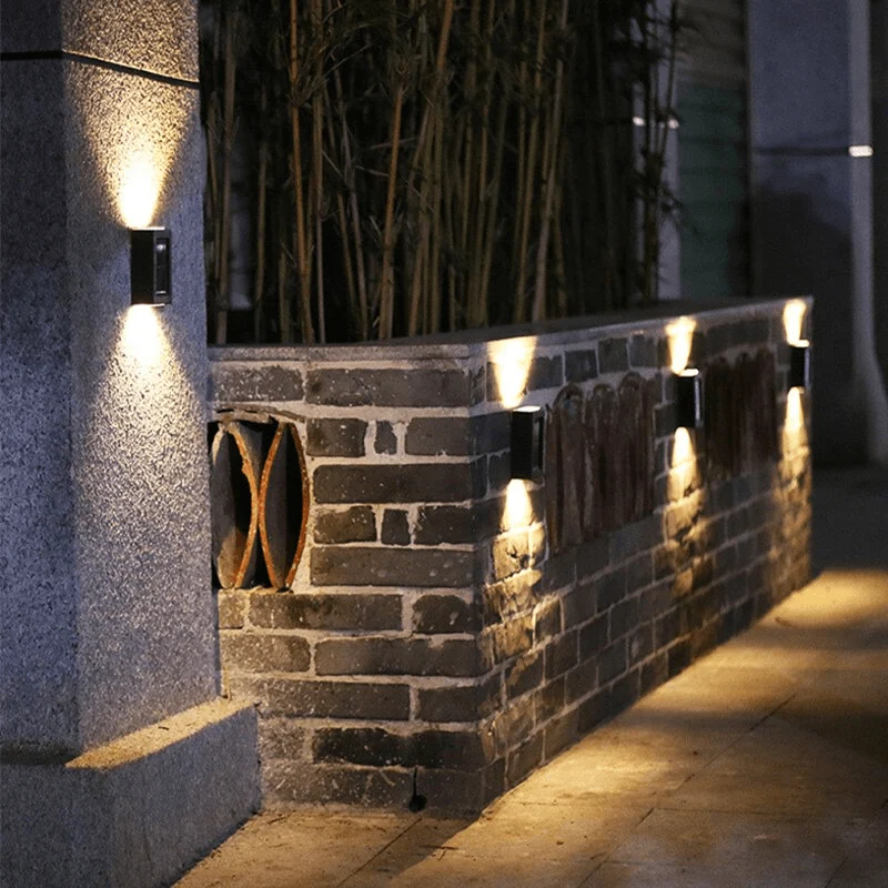 3 Main Solar Led Wandlamp Outdoor Waterdichte Tuin Decor Verlichting Voor Balkon Hek Home Decor Lampen Outdoor Solar Tuin Wandlamp