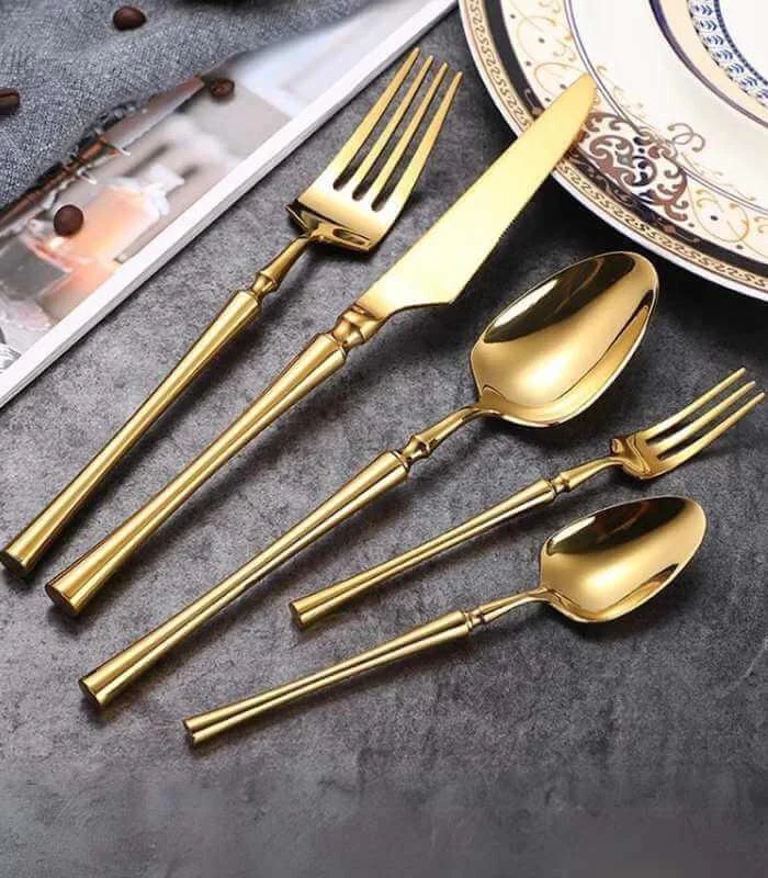 30 Pcs Cutlery Set Stainless Steel Mirror Polished Set for 6 - - #tag1#