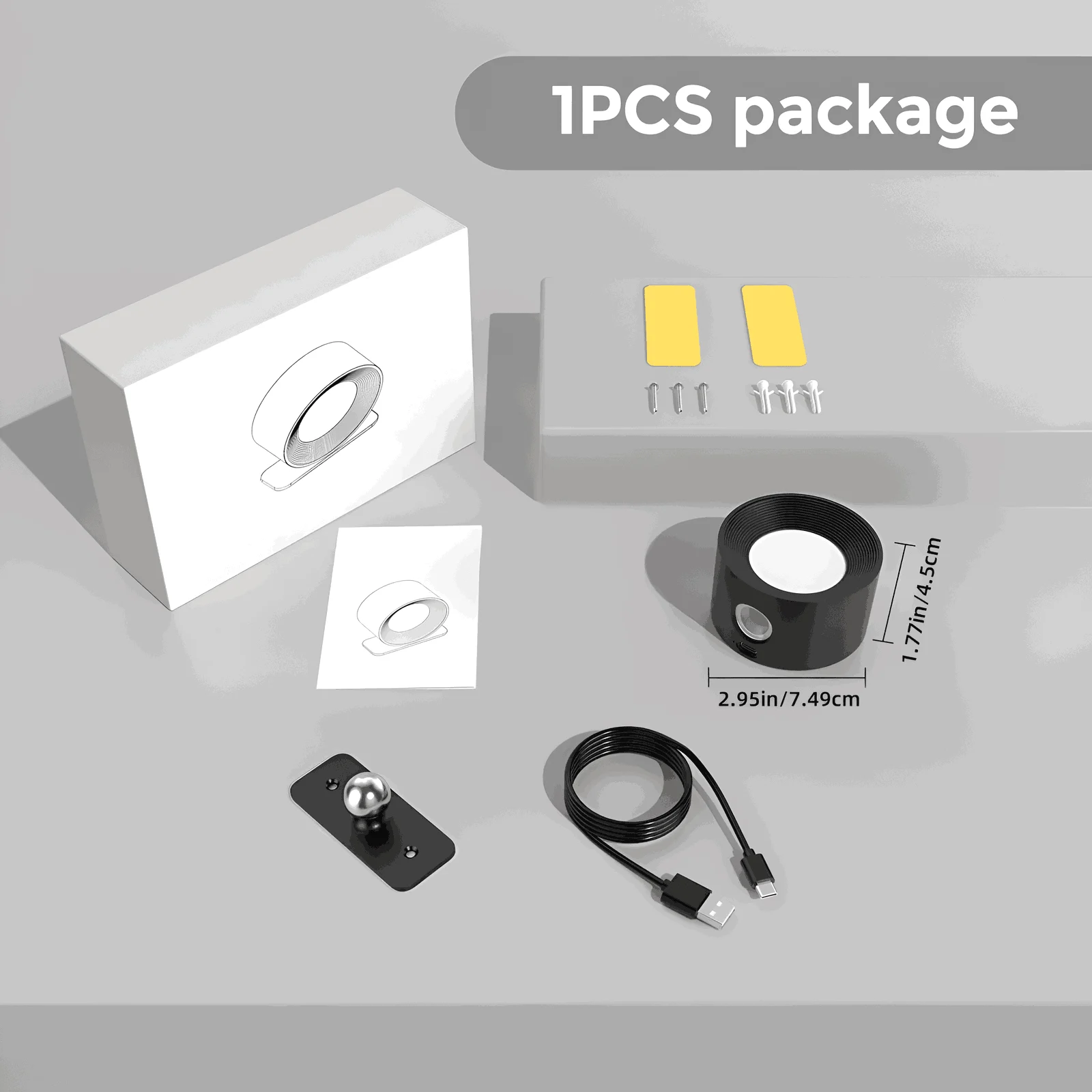 360_Touch-Control_LED_Wall_Light_-_wireless_USB_rechargeable_-_-_tag1_-4118077 360° Touch-Control LED Wall Light - wireless & USB rechargeable - - #tag1#