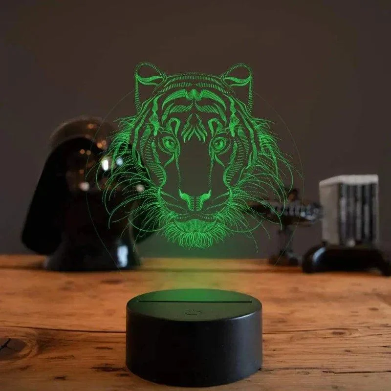 3d Leeuw Led Nachtlampje 7 Kleuren Veranderen Optische Illusie Usb Tafellamp Bureaulamp Kinderen Kids Kerst Verjaardagscadeau 63b6aeda 10fa 4f63 B264 D3bfc43f5108